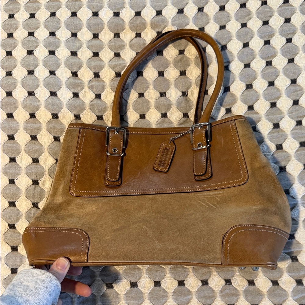 Coach Brown Leather Shoulder Tote